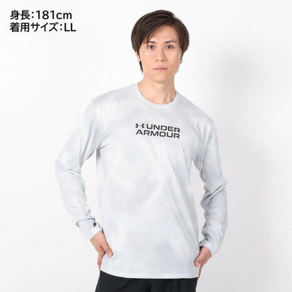 アンダーアーマー（UNDER ARMOUR）（メンズ）長袖Tシャツ メンズ テック プリント ロングスリーブシャツ 1381358 100