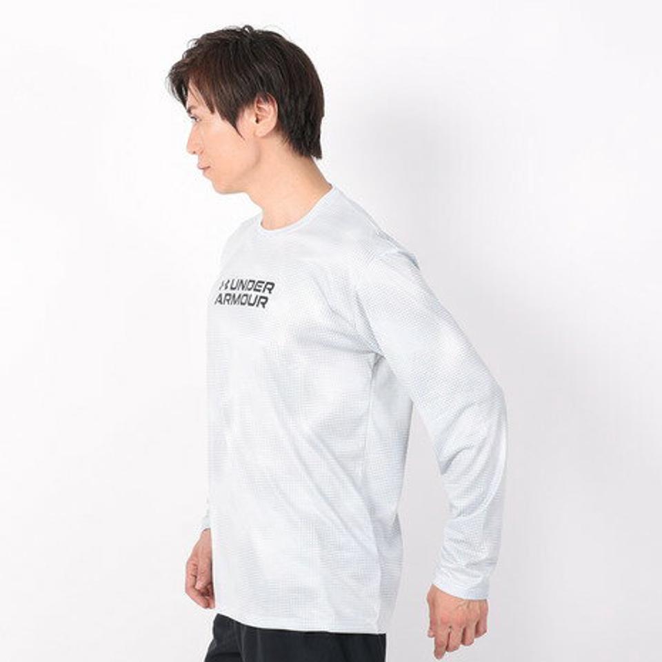 アンダーアーマー（UNDER ARMOUR）（メンズ）長袖Tシャツ メンズ テック プリント ロングスリーブシャツ 1381358 100
