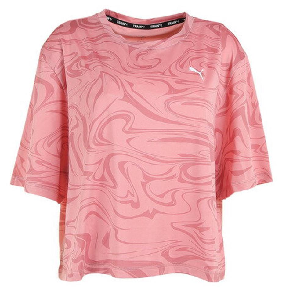 プーマ（PUMA）（レディース）半袖Tシャツ レディース TRAIN FAVORITE CROP 523659 23 PNK