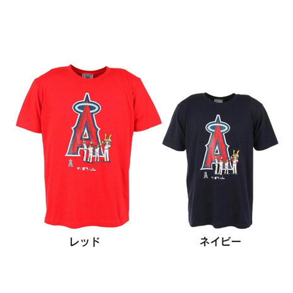 【SOY受賞記念1/30 9:59までエントリーでP4倍】エムエルビー（MLB）（メンズ）野球ウェア ロサンゼルスエンゼルス カブト半袖Tシャツ ML01-23SS-0041