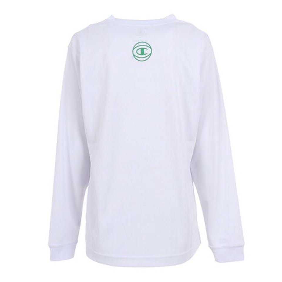 【3点10%OFFクーポン対象！10/12まで】チャンピオン（CHAMPION）（キッズ）バスケットボールウェア ミニ ロングスリーブTシャツ CK-YB416 010