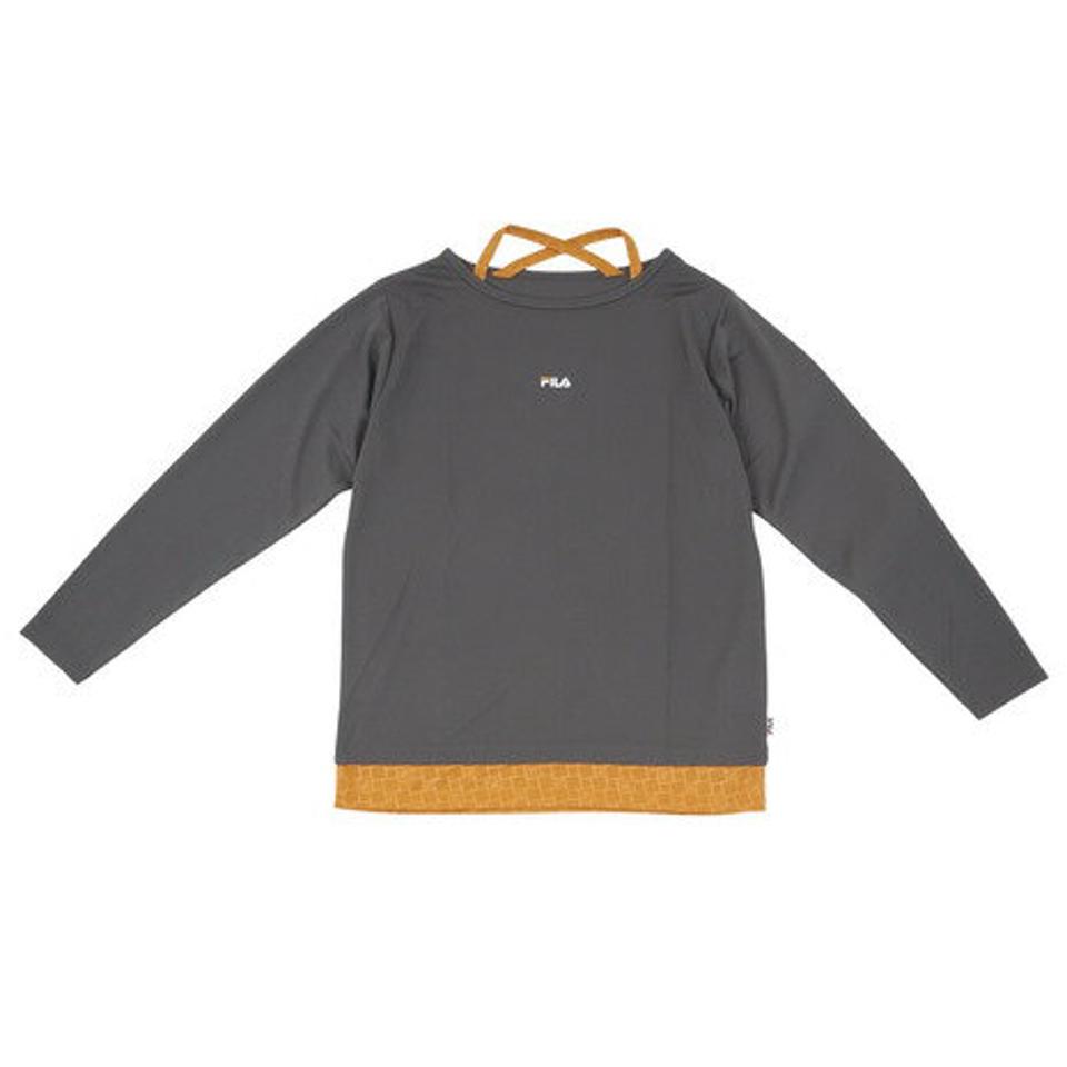 フィラ（FILA）（レディース）長袖エンボス フェイクTシャツ FL6748-31