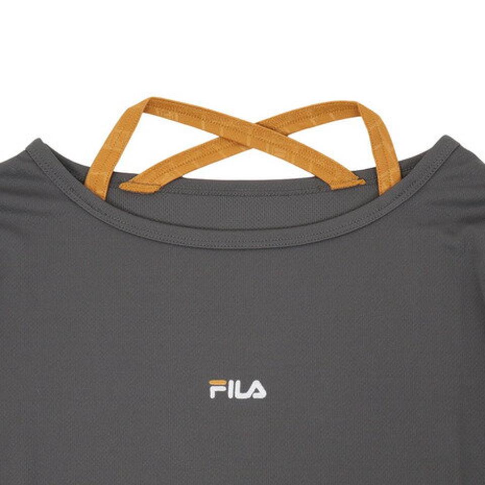 フィラ（FILA）（レディース）長袖エンボス フェイクTシャツ FL6748-31