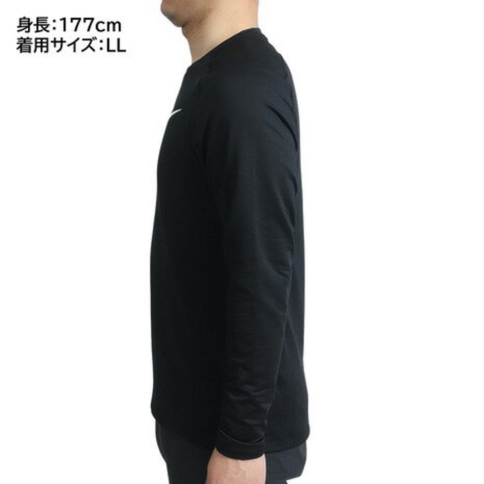 ナイキ（NIKE）（メンズ）長袖Tシャツ メンズ ナイキプロ ワーム クルー DQ5449-010 ブラック ドライフィット 速乾
