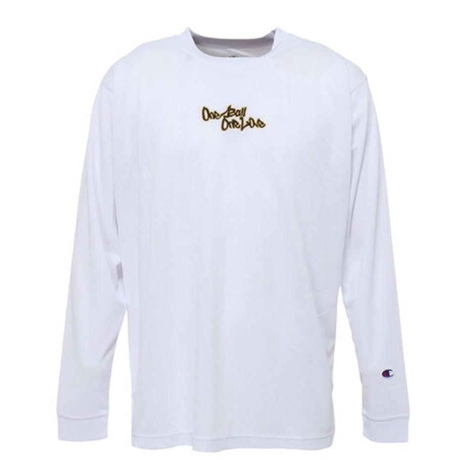 【3点10%OFFクーポン対象！10/12まで】チャンピオン（CHAMPION）（メンズ）バスケットボールウェア ロングスリーブTシャツ C3-YB416 010