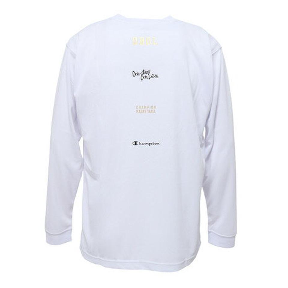 【3点10%OFFクーポン対象！10/12まで】チャンピオン（CHAMPION）（メンズ）バスケットボールウェア ロングスリーブTシャツ C3-YB416 010