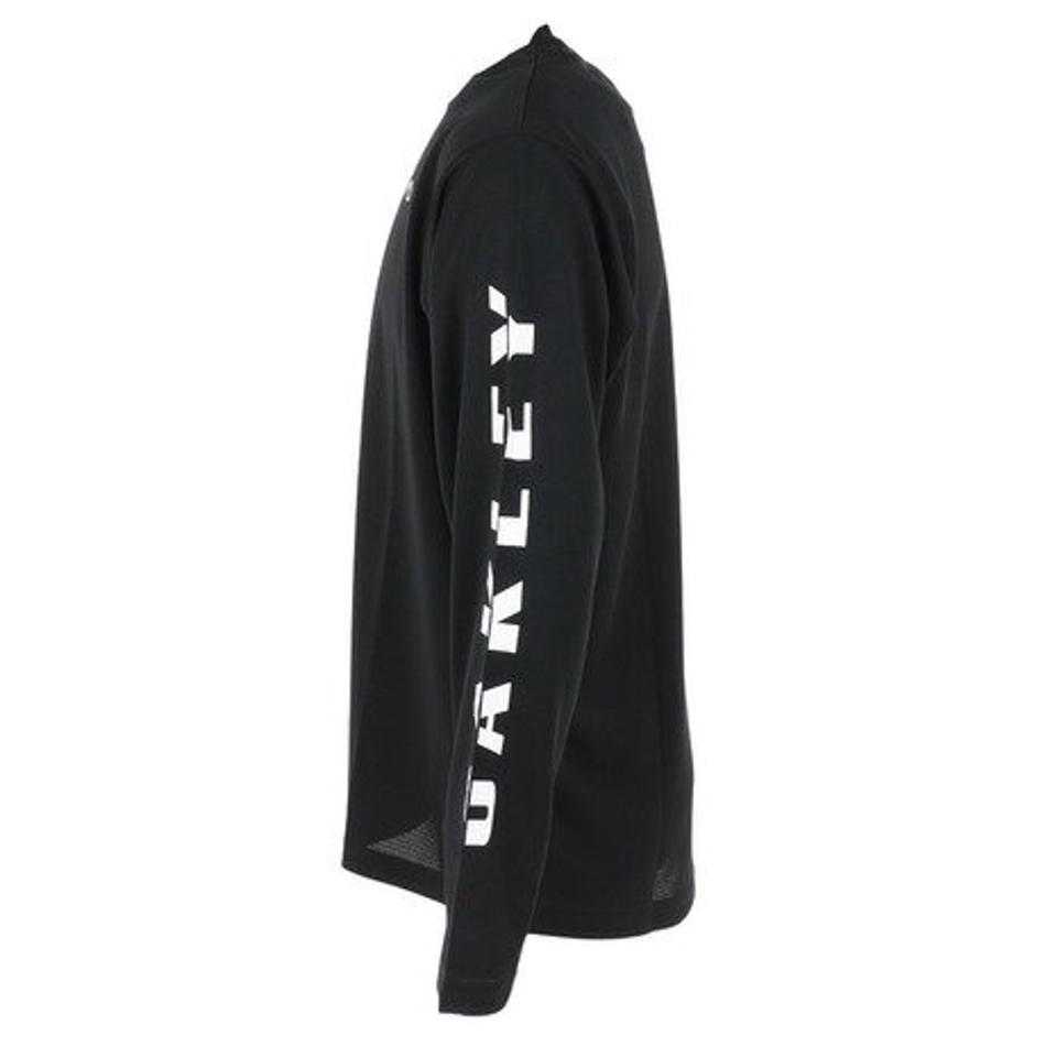 オークリー（OAKLEY）（メンズ）テニスウェア Slant Logo Print 長袖Tシャツ 8.0 FOA405835-02E