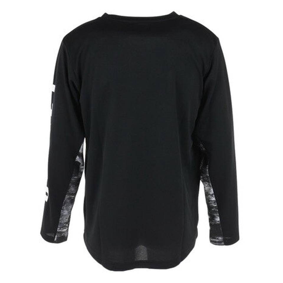 オークリー（OAKLEY）（メンズ）テニスウェア Slant Logo Print 長袖Tシャツ 8.0 FOA405835-02E