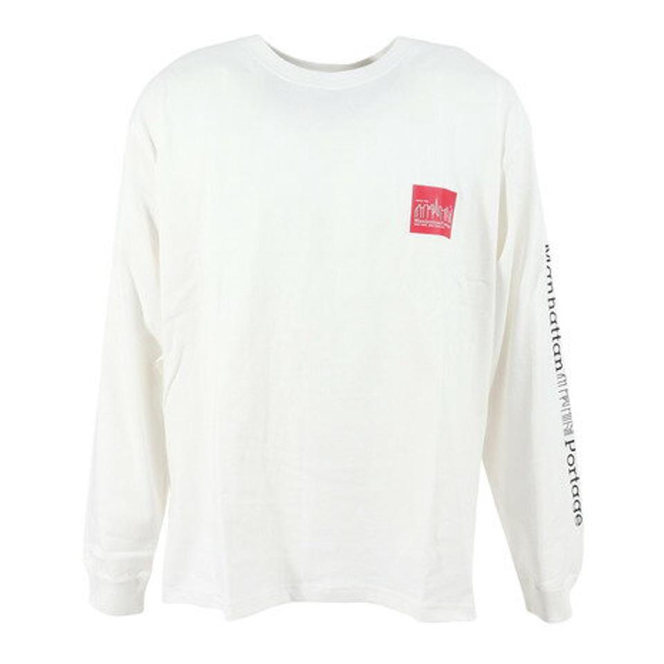 【15%OFFクーポン対象！2/1まで】マンハッタンポーテージ（ManhattanPortage）（メンズ）長袖プリントTシャツ MP-M371 WHT