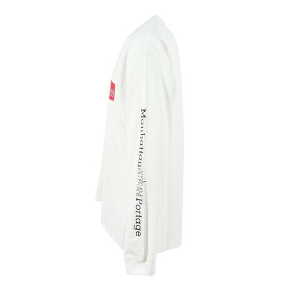 【15%OFFクーポン対象！2/1まで】マンハッタンポーテージ（ManhattanPortage）（メンズ）長袖プリントTシャツ MP-M371 WHT