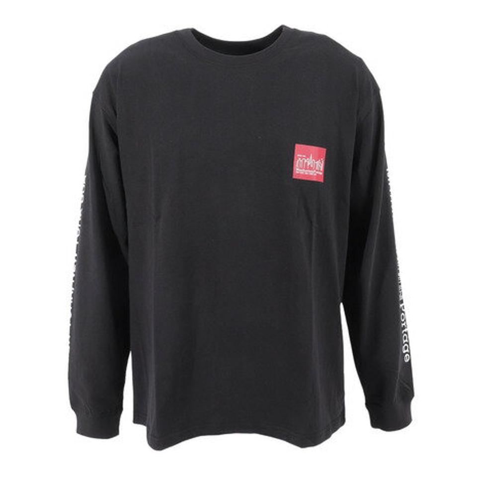 マンハッタンポーテージ（ManhattanPortage）（メンズ）長袖プリントTシャツ MP-M371 BLK