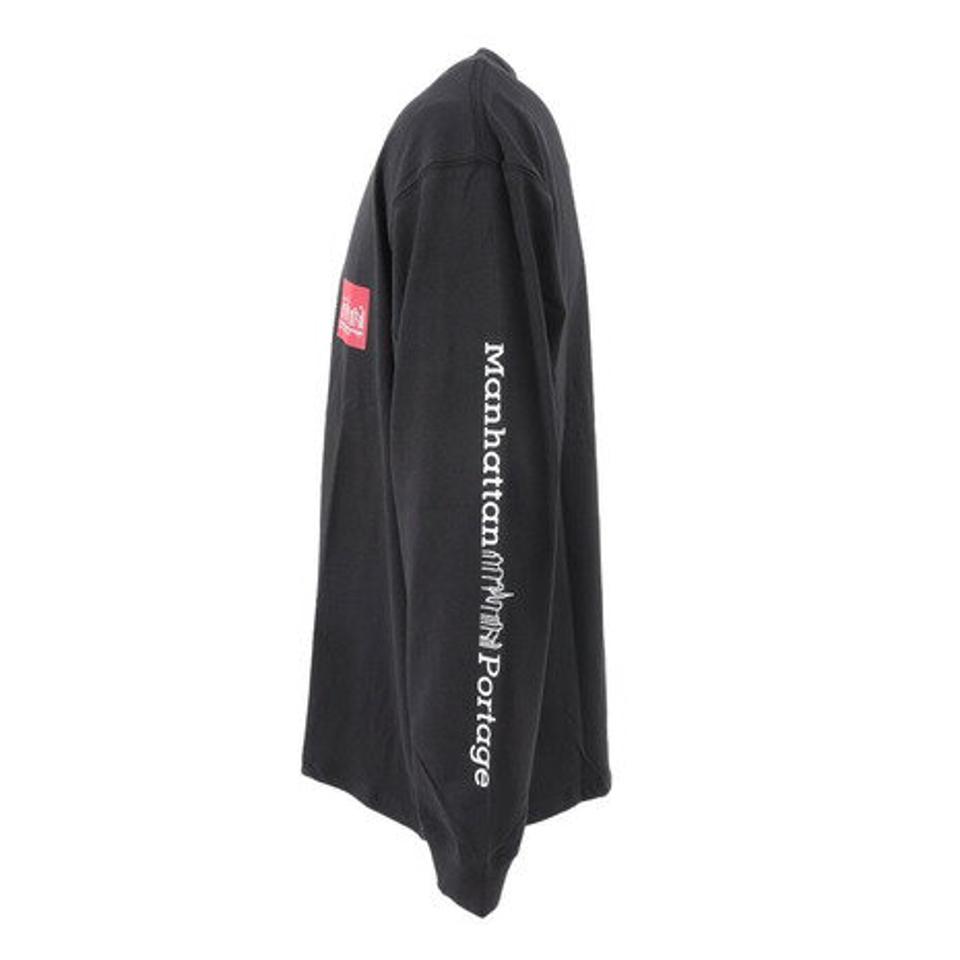 マンハッタンポーテージ（ManhattanPortage）（メンズ）長袖プリントTシャツ MP-M371 BLK