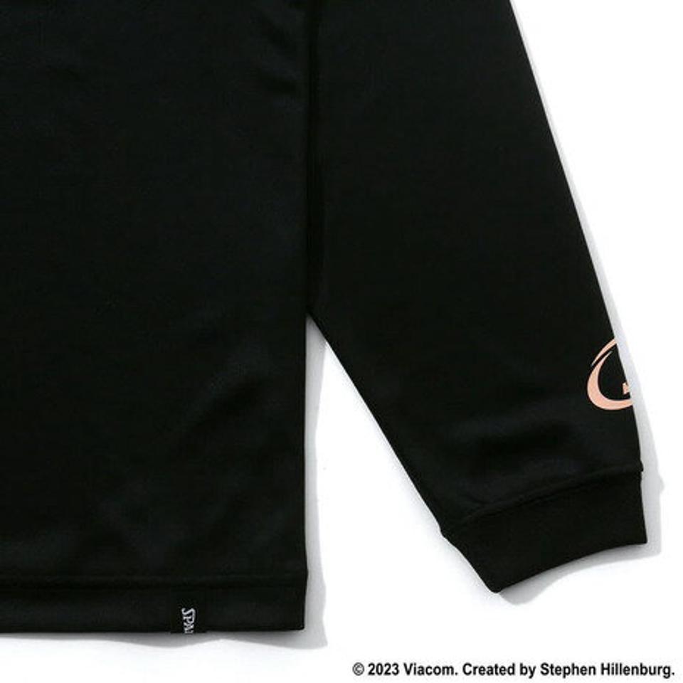 【3点10%OFFクーポン対象！10/12まで】スポルディング（SPALDING）（キッズ）バスケットボールウェア ジュニア ロングスリーブTシャツ パトリック スター SJT23160SBK