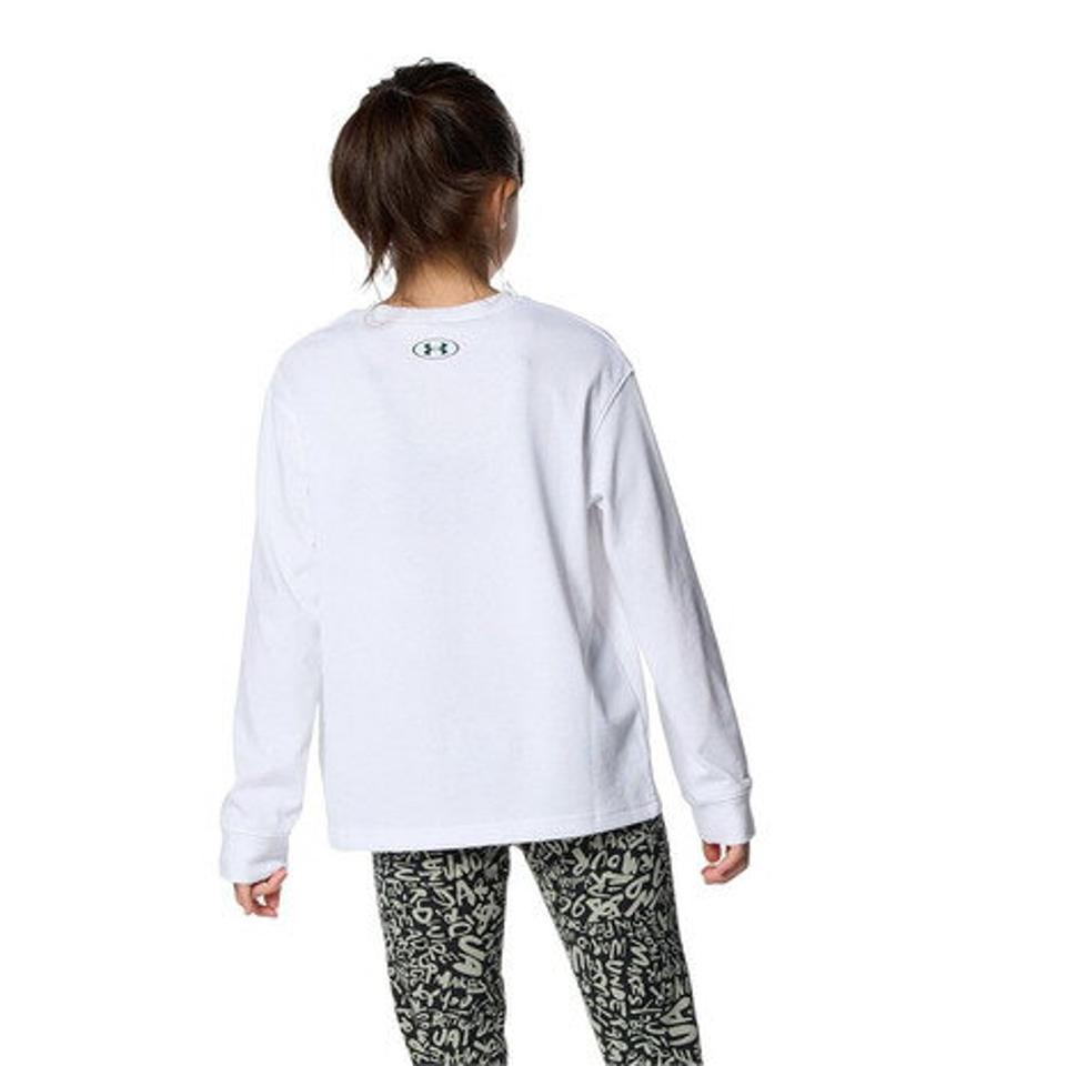 アンダーアーマー（UNDER ARMOUR）（キッズ）長袖Tシャツ キッズ ヘビーウエイト コットン グラフィック 1381169