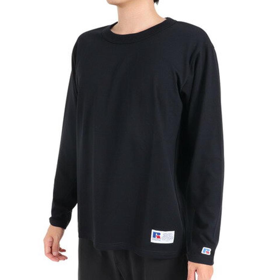 ラッセル（RUSSELL）（メンズ）T/C 長袖クルーネックTシャツ RBM23F0011 NVY