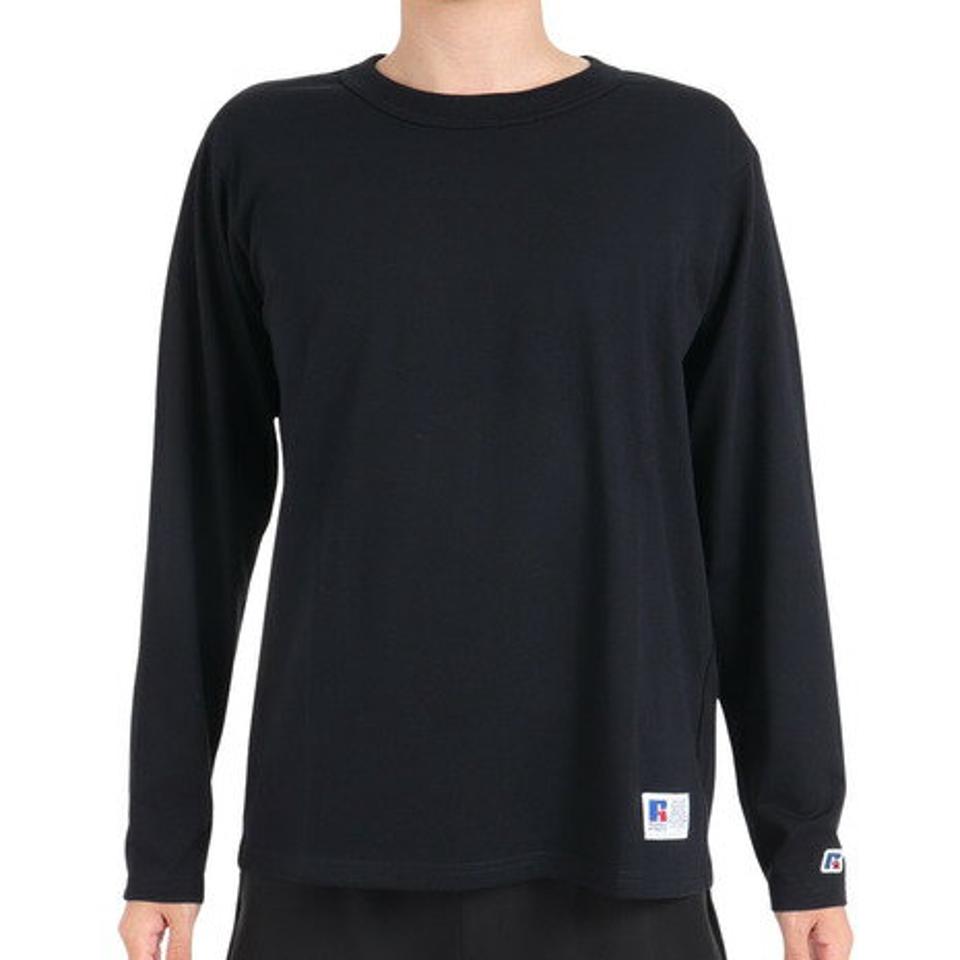 ラッセル（RUSSELL）（メンズ）T/C 長袖クルーネックTシャツ RBM23F0011 NVY