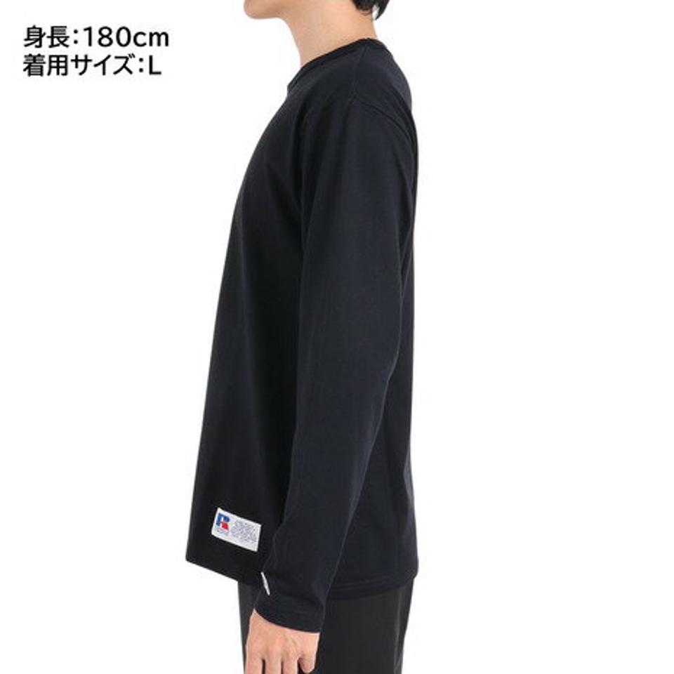 ラッセル（RUSSELL）（メンズ）T/C 長袖クルーネックTシャツ RBM23F0011 NVY