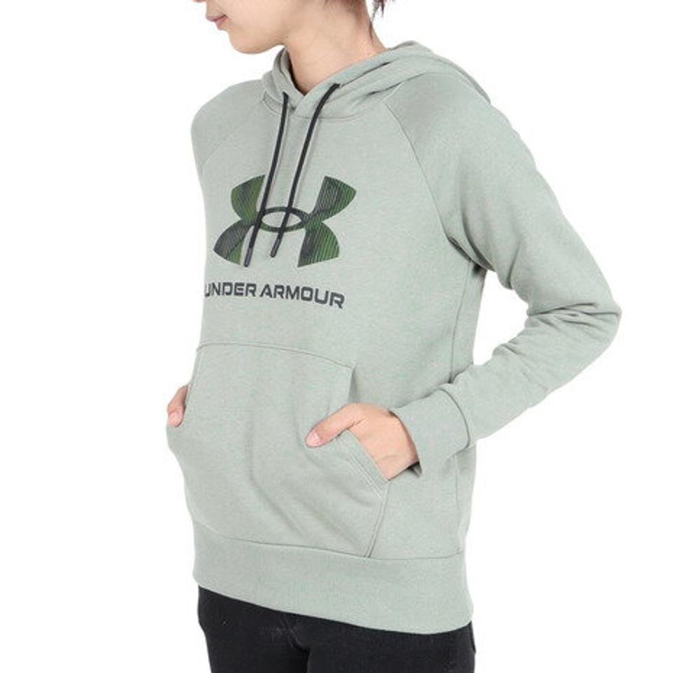 アンダーアーマー（UNDER ARMOUR）（レディース）パーカー レディース ライバルフリース プリント 1381240 504