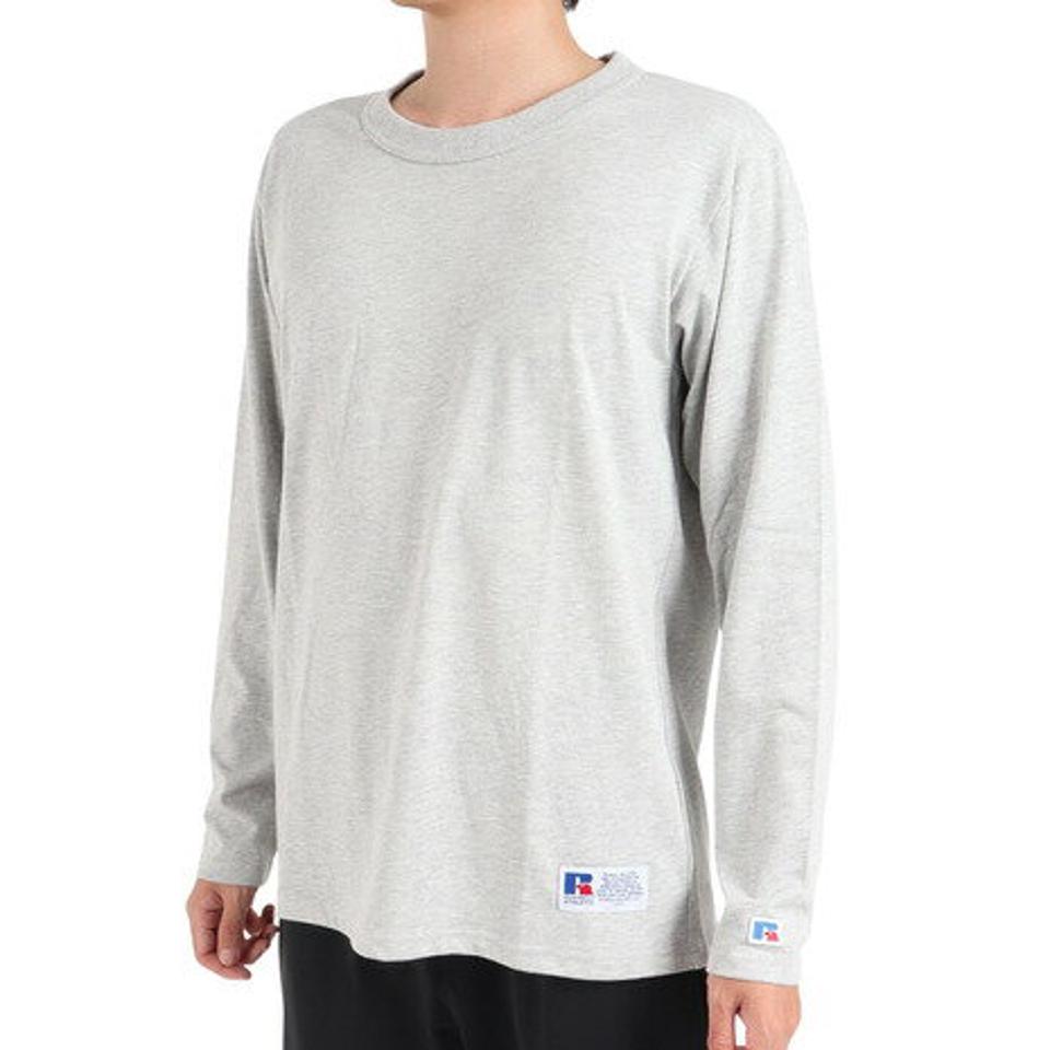 ラッセル（RUSSELL）（メンズ）T/C 長袖クルーネックTシャツ RBM23F0011 MGRY