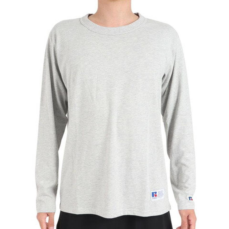 ラッセル（RUSSELL）（メンズ）T/C 長袖クルーネックTシャツ RBM23F0011 MGRY