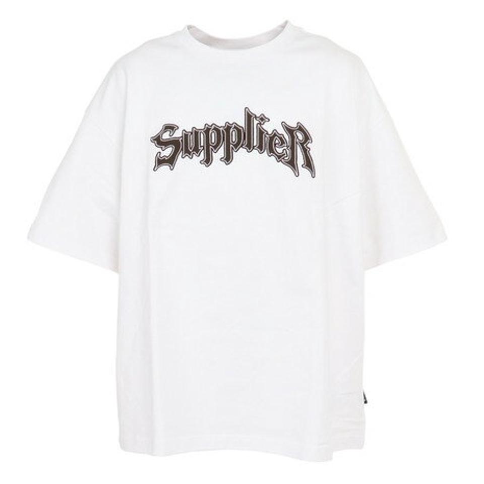 サプライヤー（SUPPLIER）（メンズ）半袖Tシャツ メンズ アイアンロゴヘビーウェイト Tシャツ 22SSD2-08104-003-WH