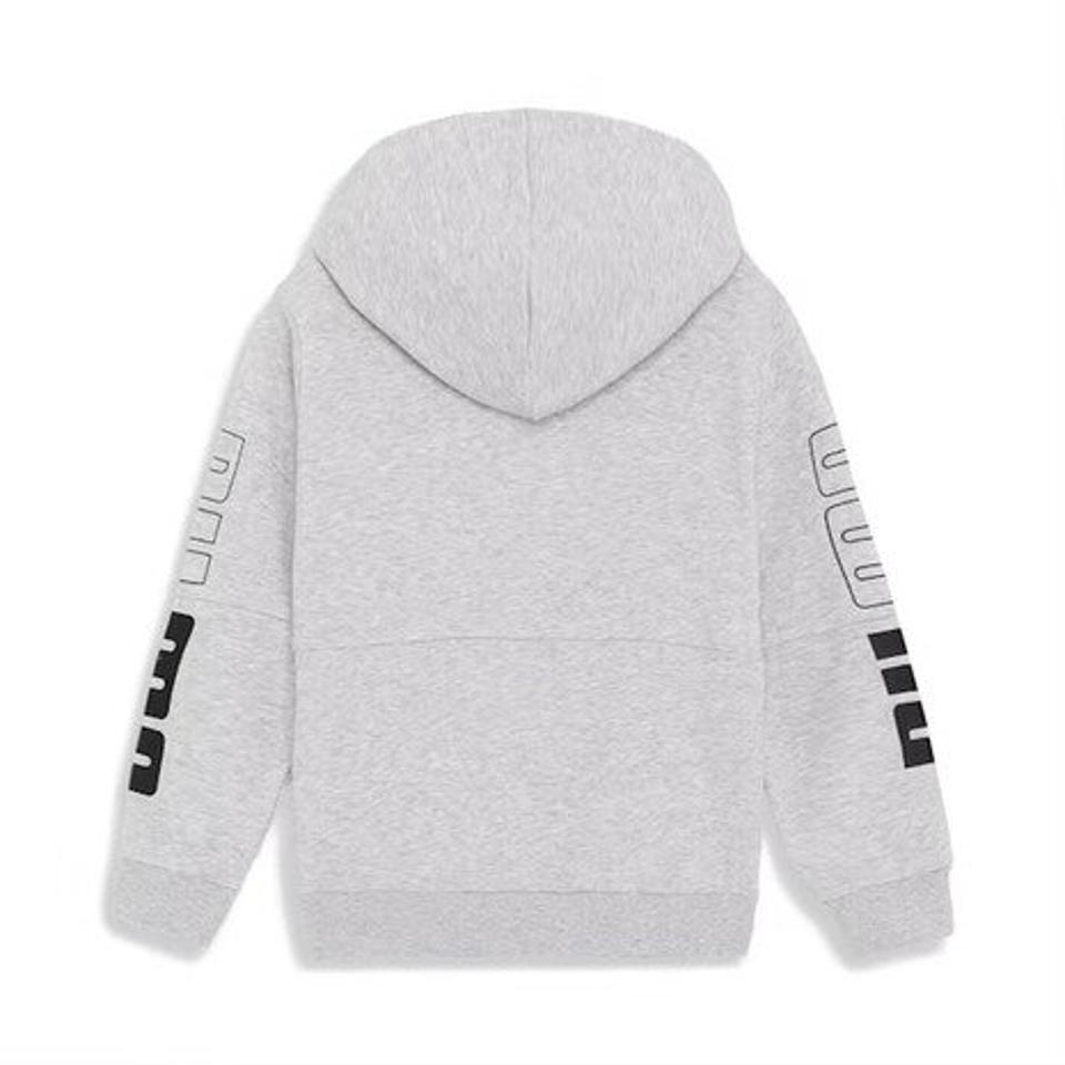 【20%OFFクーポン対象！1/9まで】プーマ（PUMA）（キッズ）ジャージ キッズ ボーイズ POWER カラーブロック フーデッド 678571 04 LGRY