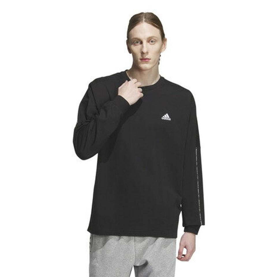 【4/15 24h限定 エントリー＆対象3店舗以上買い回りで最大P10倍！】アディダス（adidas）（メンズ、レディース）ワーディング ルーズフィット Tシャツ 長袖 IEH99-IK7346 ロンT