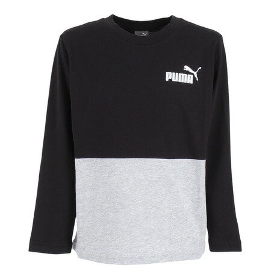 プーマ（PUMA）（キッズ）長袖Tシャツ キッズ PUMA POWER 677720 51 BKWT