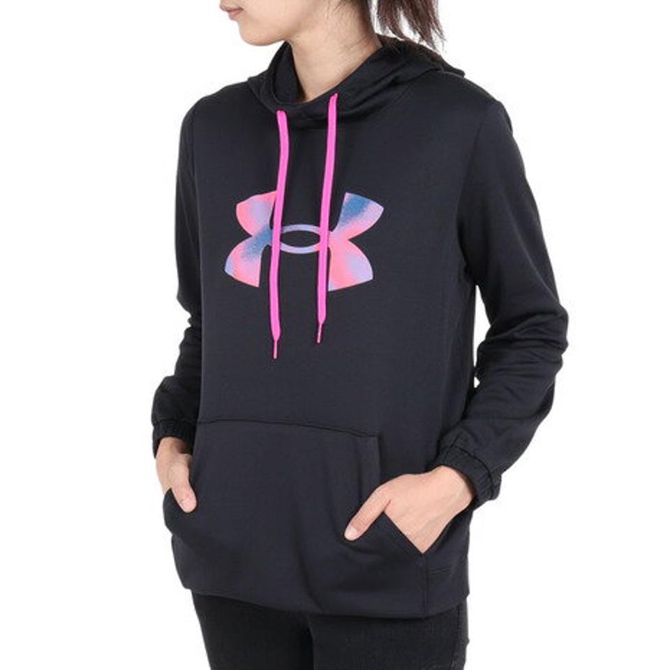 アンダーアーマー（UNDER ARMOUR）（レディース）パーカー レディース アーマーフリース ビッグロゴ 1381242 001