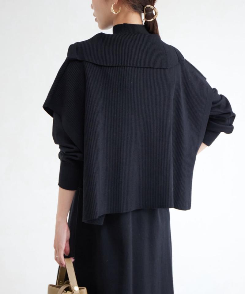 ハーフジッププルオーバー×ニットワンピース