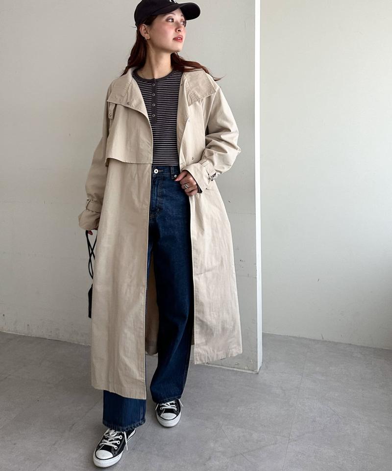 【29色展開/インナー使いにも◎】ワッフルボーダー長袖Tシャツ《WEB限定》