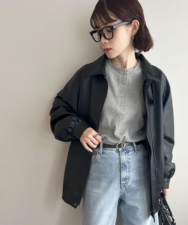 【29色展開/インナー使いにも◎】ワッフルボーダー長袖Tシャツ《WEB限定》