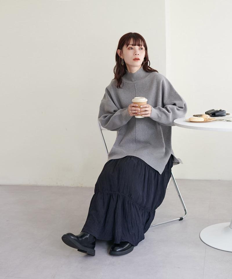 起毛スムースハイネックプルオーバー《WEB限定カラーあり》