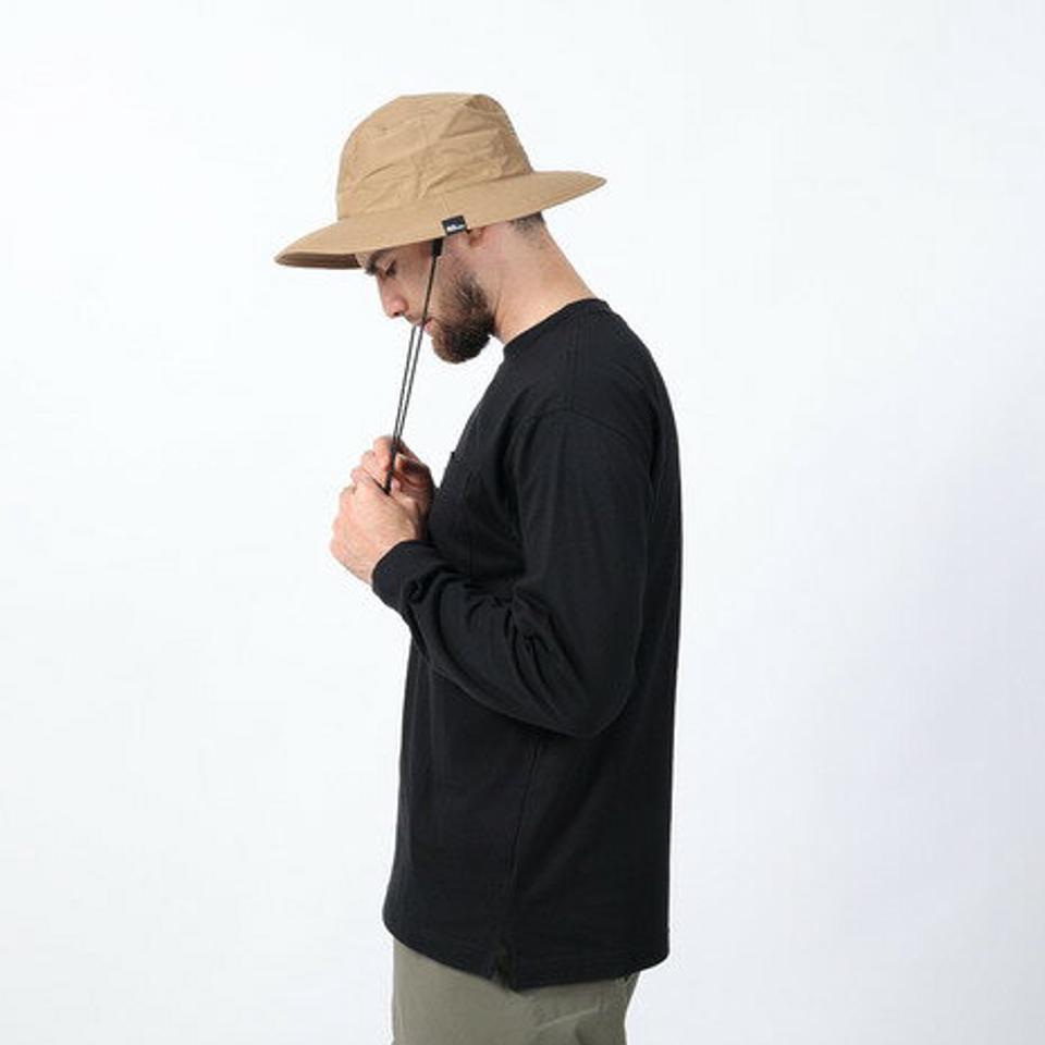 ジャックウルフスキン（JackWolfskin）（メンズ）長袖Tシャツ ロンT JP POCKET ポケットTシャツ V2 5022584-6000 ブラック