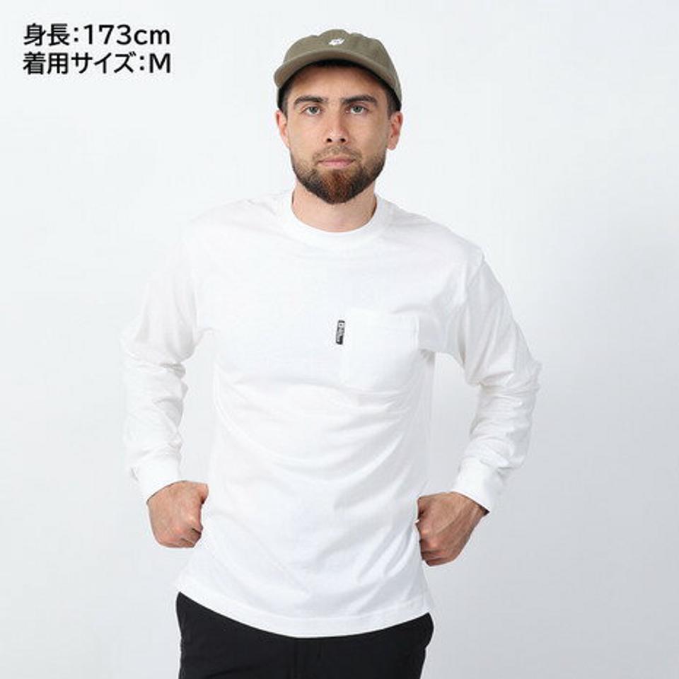 ジャックウルフスキン（JackWolfskin）（メンズ）長袖Tシャツ ロンT JP POCKET ポケットTシャツ V2 5022584-5018 ホワイト