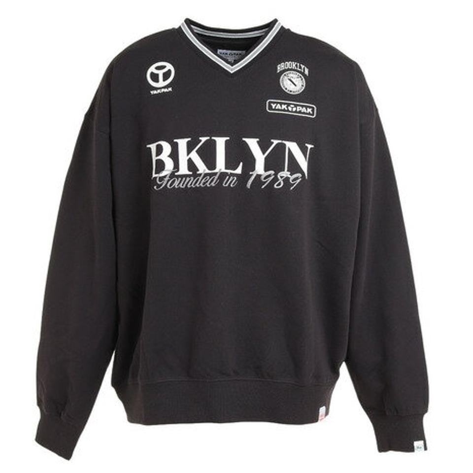 【20%OFFクーポン対象！10/5まで】ヤックパック（YAK PAK）（メンズ）トレーナー メンズ ユニホーム Vネックプルオーバー 3710001-01 BLK