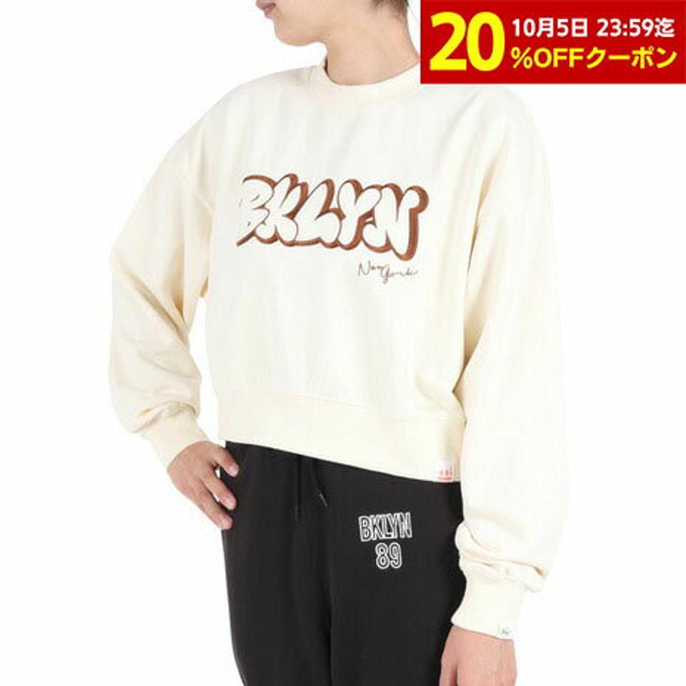 【20%OFFクーポン対象！10/5まで】ヤックパック（YAK PAK）（レディース）トレーナー BKLYN 刺繍プルオーバー L3710000-05 IVO