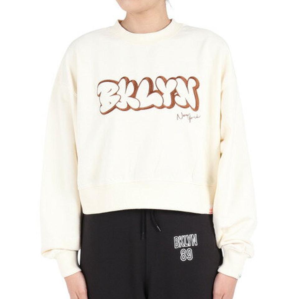 【20%OFFクーポン対象！10/5まで】ヤックパック（YAK PAK）（レディース）トレーナー BKLYN 刺繍プルオーバー L3710000-05 IVO