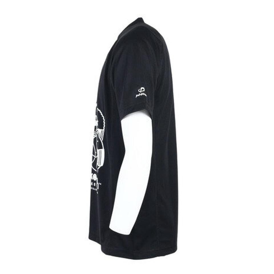 ファイテン（PHITEN）（メンズ、レディース）Tシャツ 半袖 レディース メンズ すみっコぐらし バスケ A 3123JG53500 黒 速乾