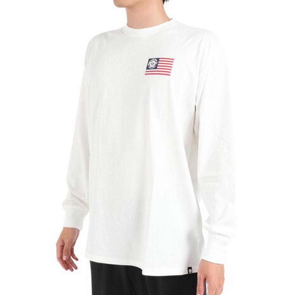 セッションズ（SESSIONS）（メンズ）長袖Tシャツ メンズ フラッグ 237199 WHT