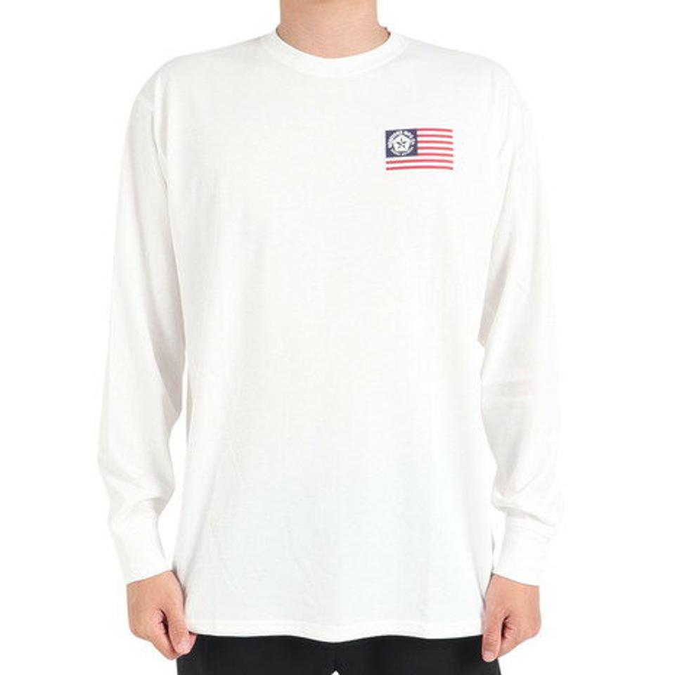 セッションズ（SESSIONS）（メンズ）長袖Tシャツ メンズ フラッグ 237199 WHT
