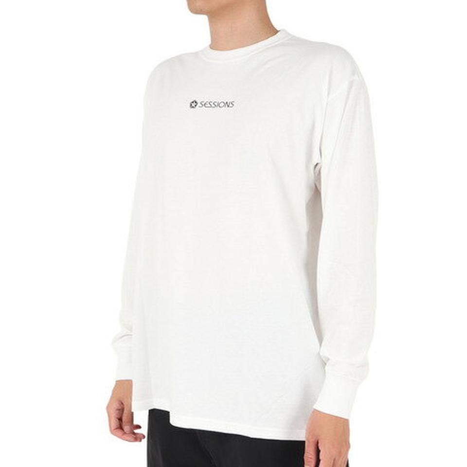 セッションズ（SESSIONS）（メンズ） 長袖Tシャツ メンズ ペイズリー ボックス 237198 WHT