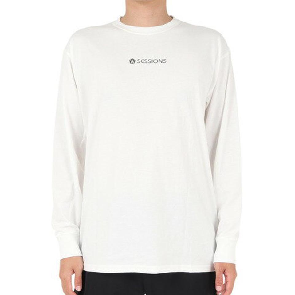 セッションズ（SESSIONS）（メンズ） 長袖Tシャツ メンズ ペイズリー ボックス 237198 WHT