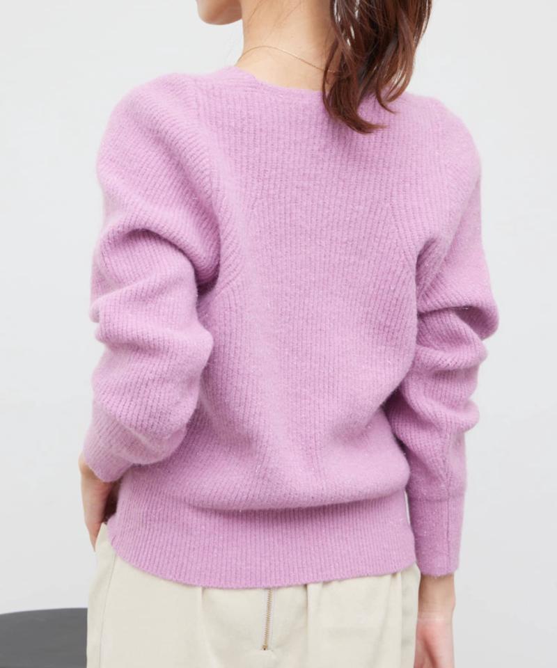 ラメ混ニットプルオーバー