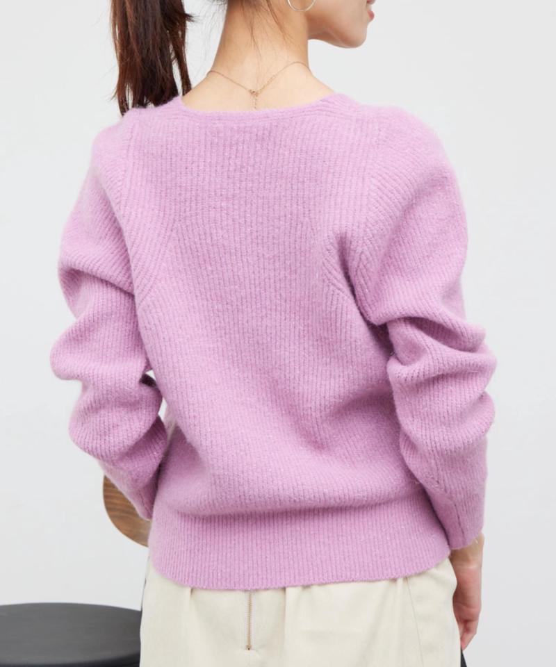 ラメ混ニットプルオーバー