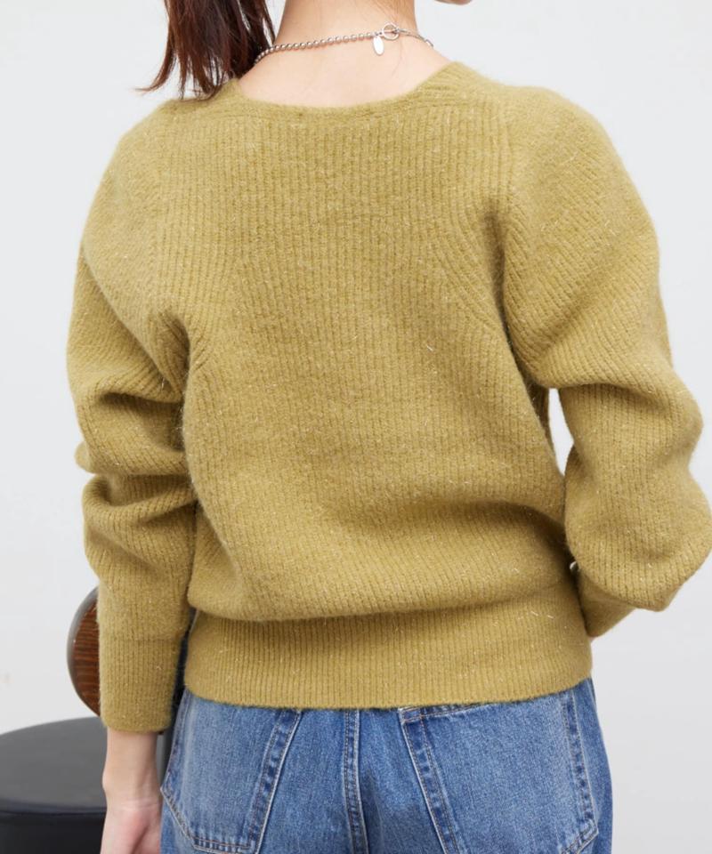 ラメ混ニットプルオーバー