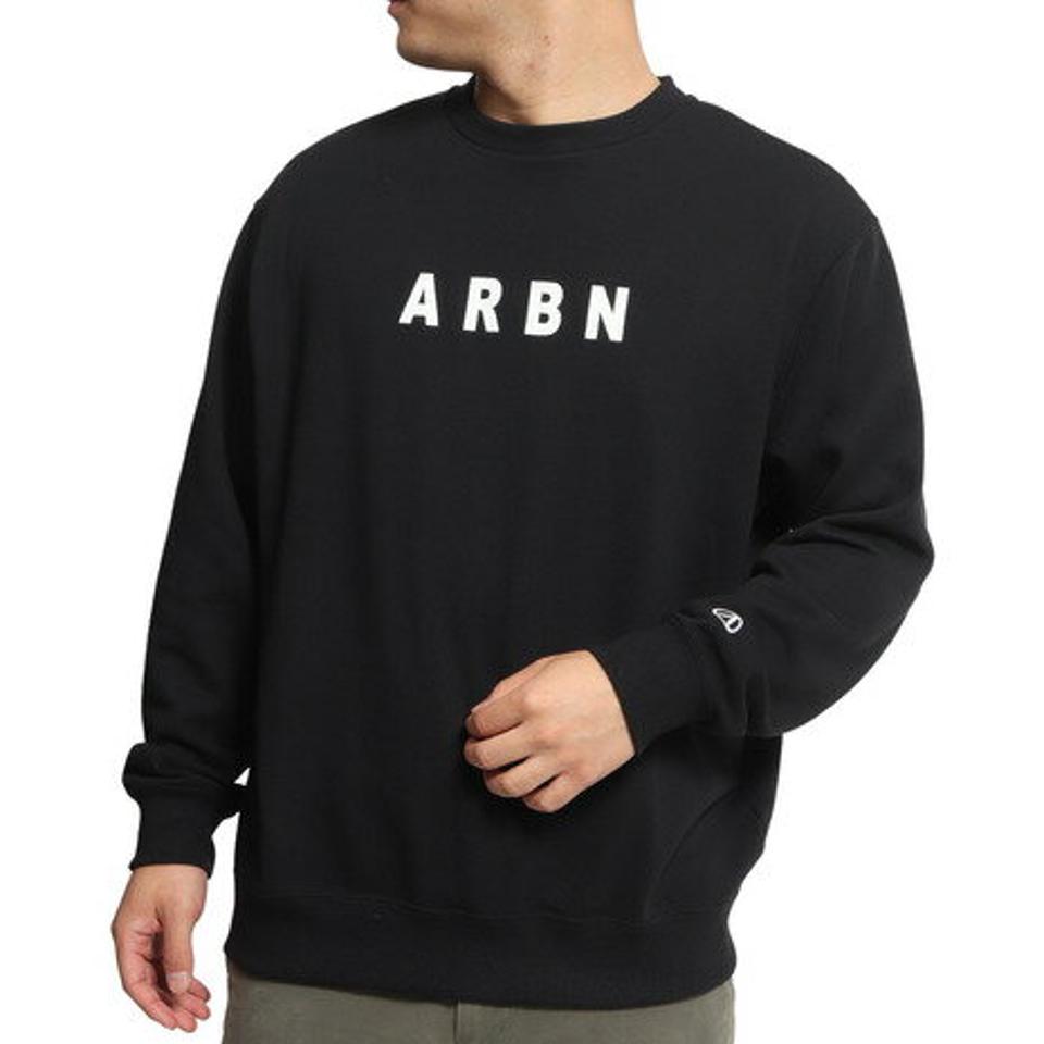 エアボーン（ARBN）（メンズ）長袖Tシャツ メンズ バックプリント LSCN FLOGO BKCPT AB2022AWMAPP006BLK