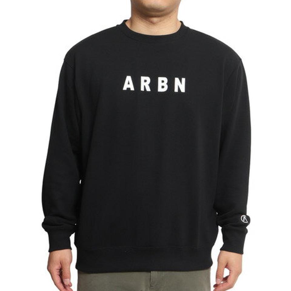 エアボーン（ARBN）（メンズ）長袖Tシャツ メンズ バックプリント LSCN FLOGO BKCPT AB2022AWMAPP006BLK