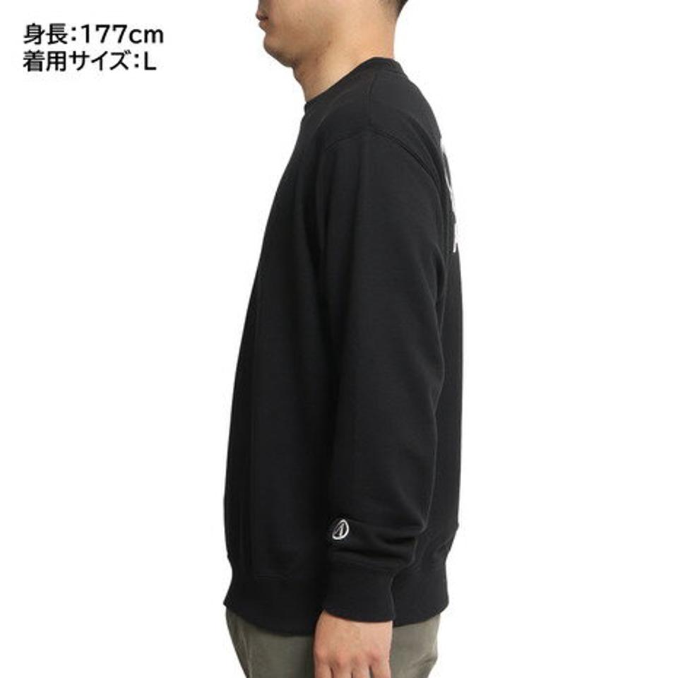 エアボーン（ARBN）（メンズ）長袖Tシャツ メンズ バックプリント LSCN FLOGO BKCPT AB2022AWMAPP006BLK