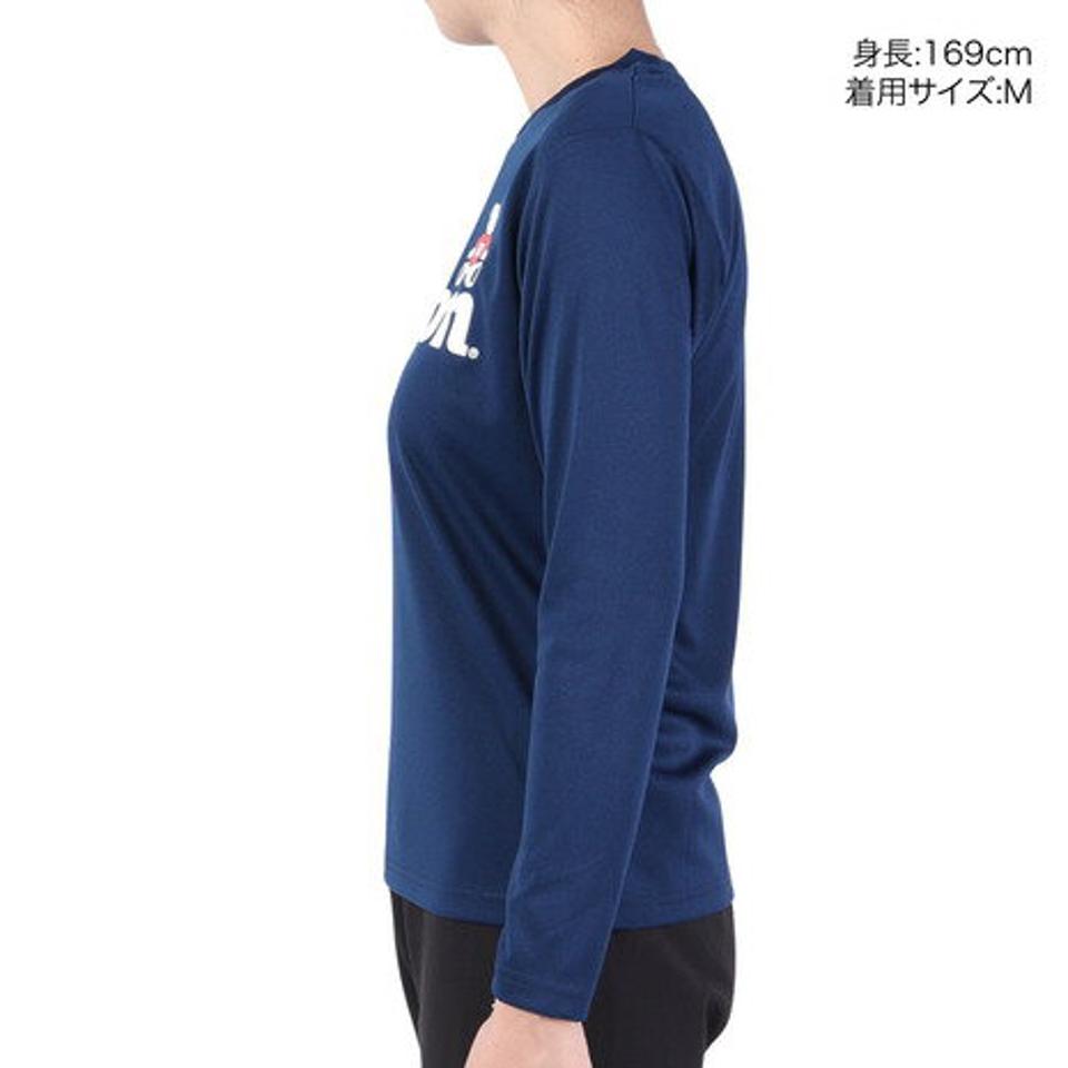 ウイルソン（Wilson）（レディース）テニスウェア レディース ビッグロゴ ドライ長袖Tシャツ 443261